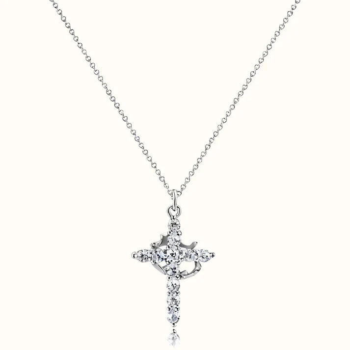 Cross Crown Necklace