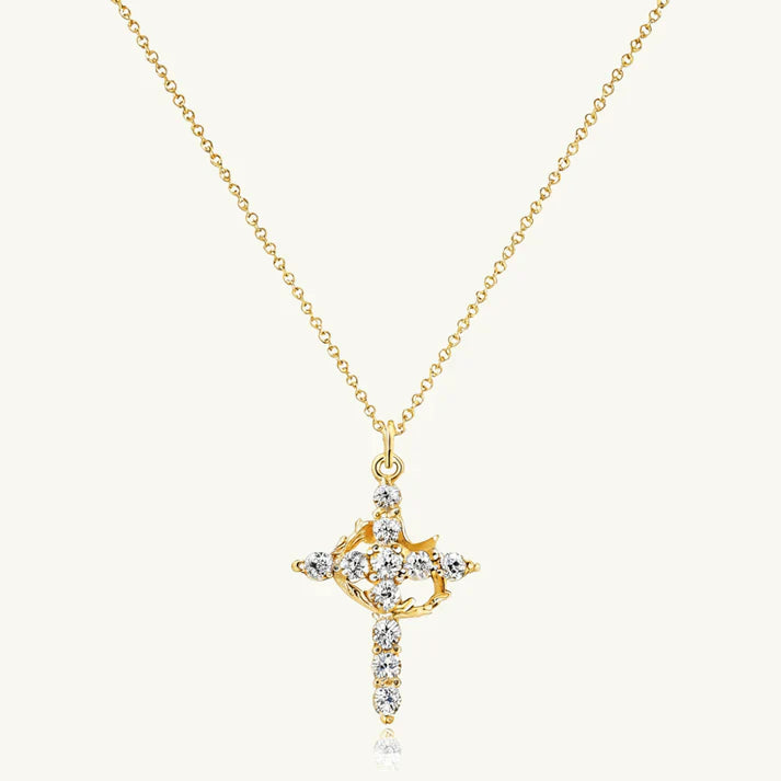 Cross Crown Necklace