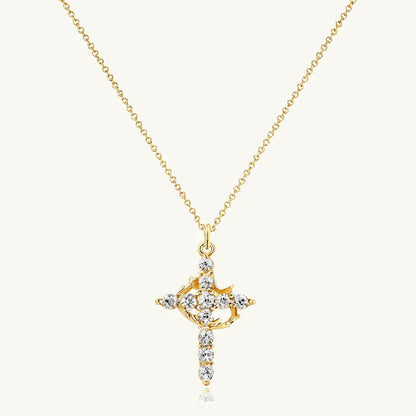 Cross Crown Necklace